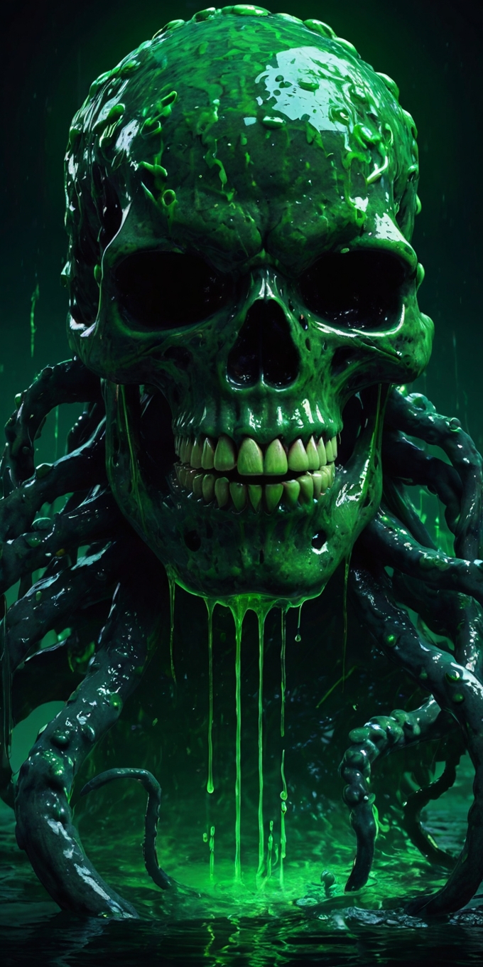 Toxic Slime Skull Dark Swamp 1