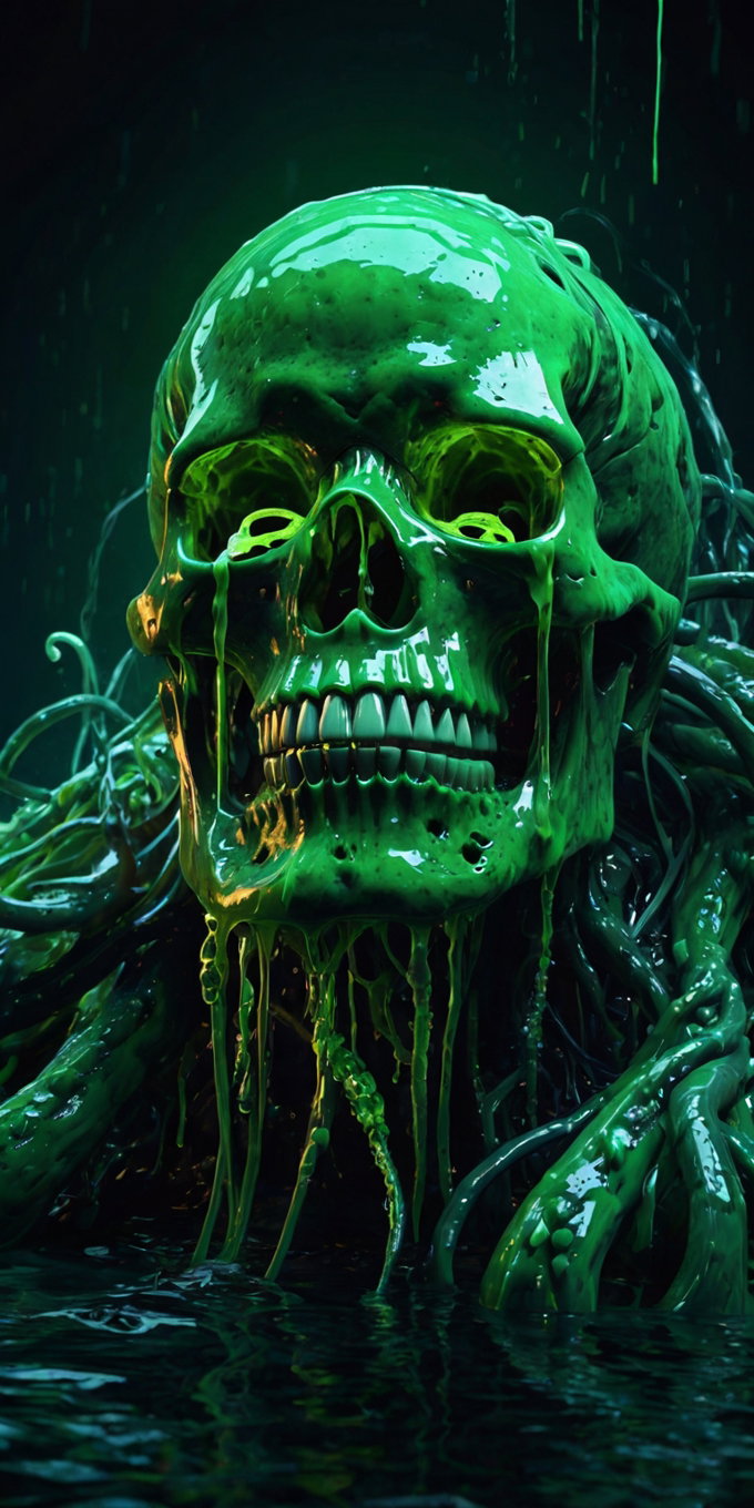 Toxic Slime Skull Dark Swamp 2