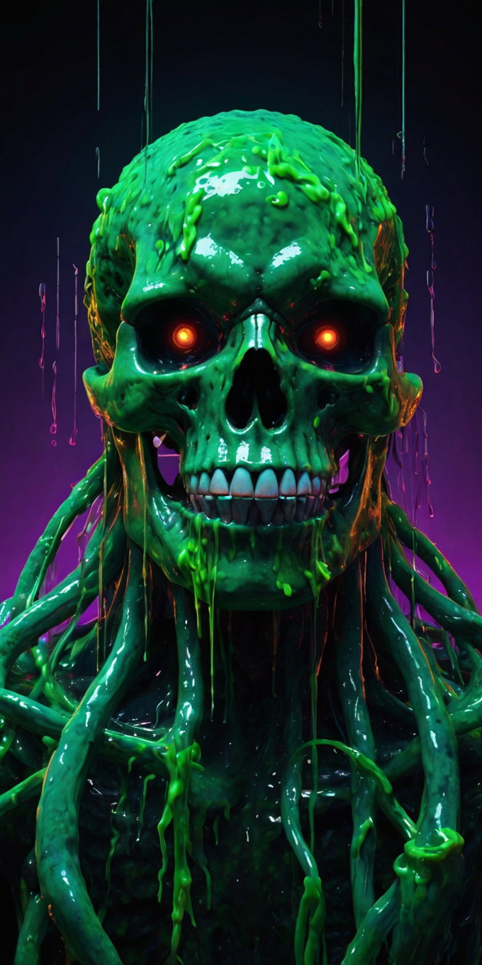 Toxic Slime Skull Dark Swamp 3