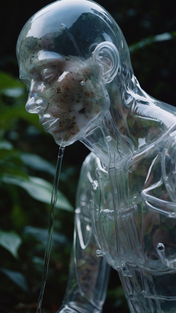 Transparent Plastic Human Forest 2