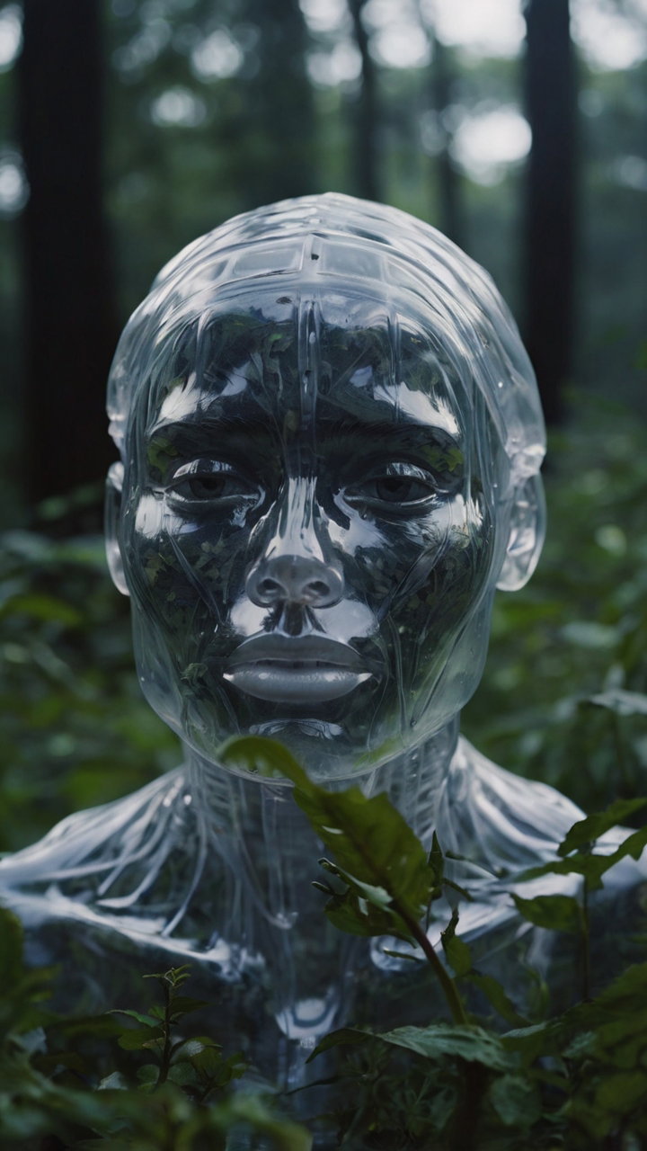 Transparent Plastic Human Forest 3