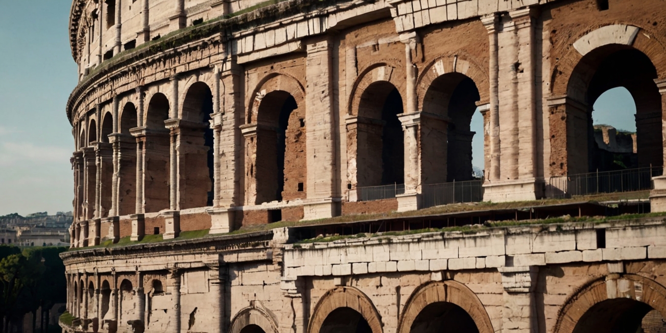 Roman Colosseum Golden Hour Architecture 2