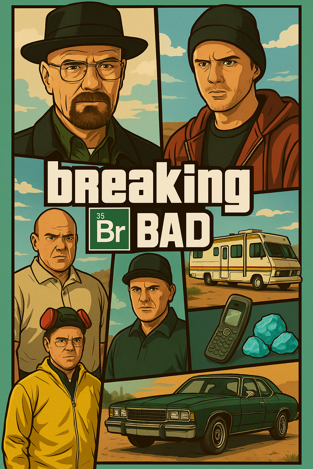 Breaking Bad Gta Style Game Cover