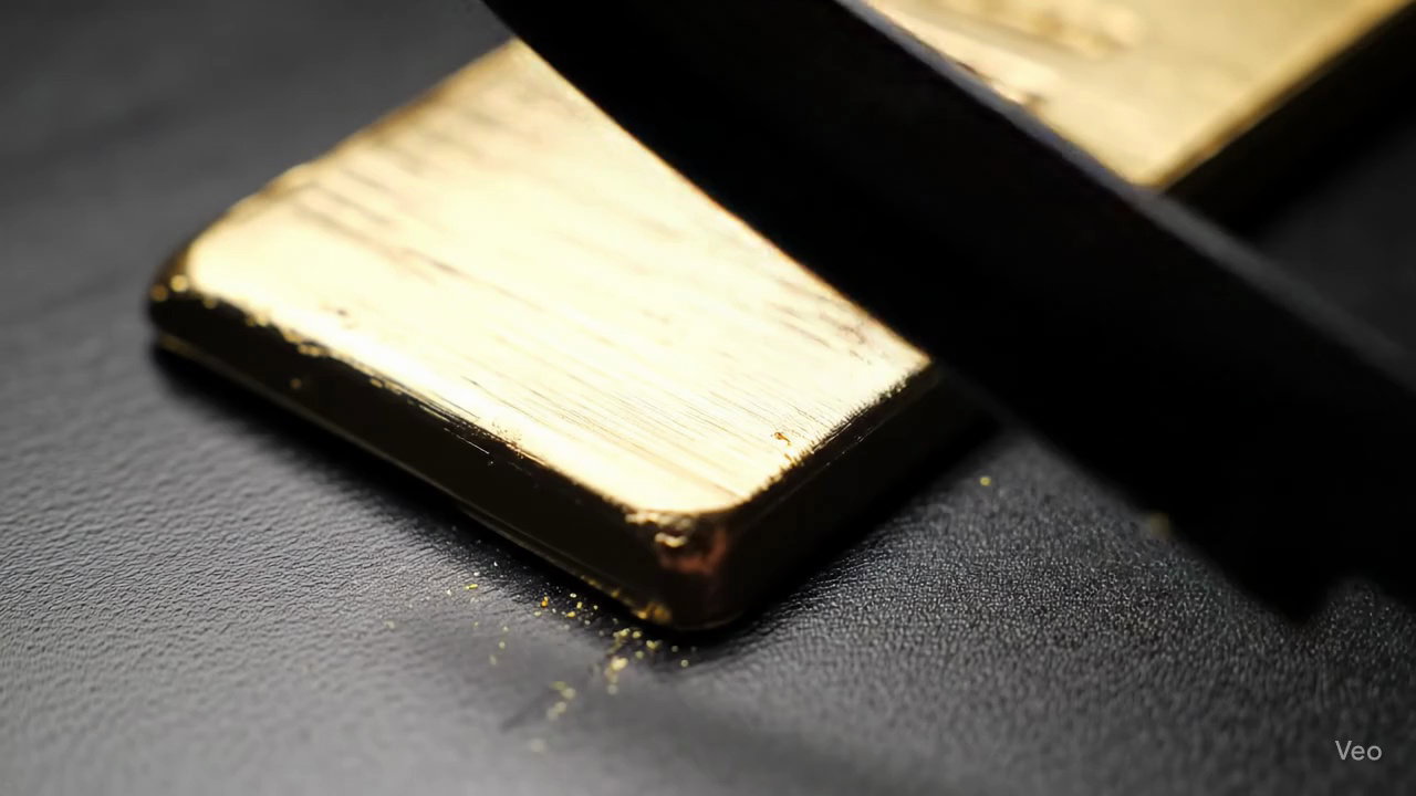 Asmr Cutting 999 9 Fine Gold Bar Video 3 Thumbnail