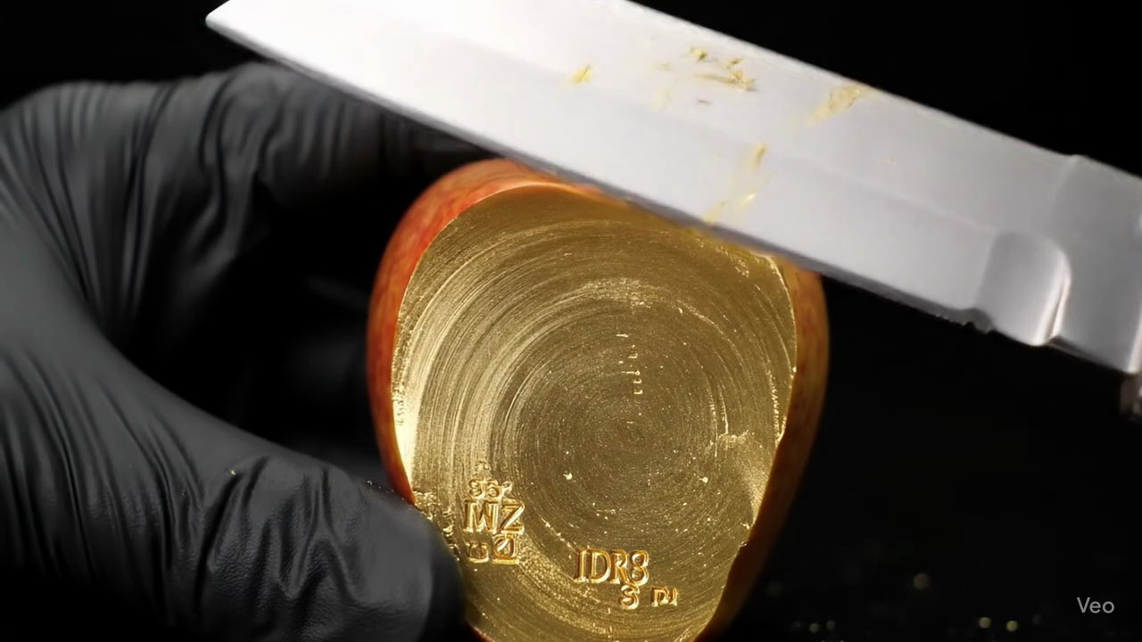 Asmr Cutting 999 9 Fine Gold Bar Video 4 Thumbnail