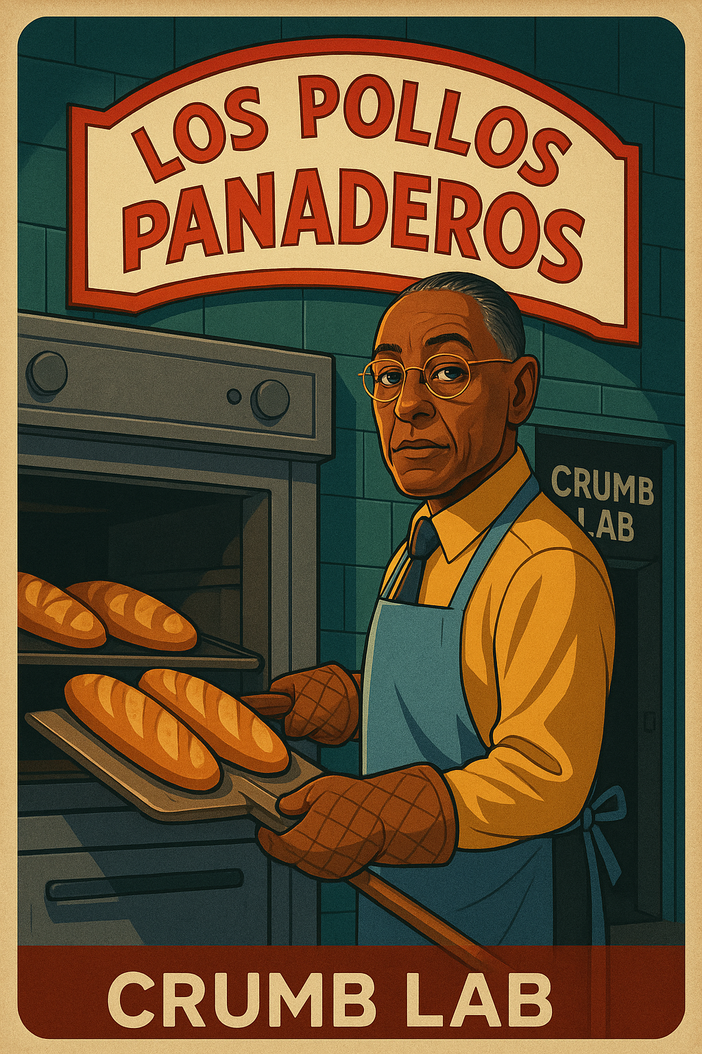 Crumb Lab Breaking Bad Bakery Poster