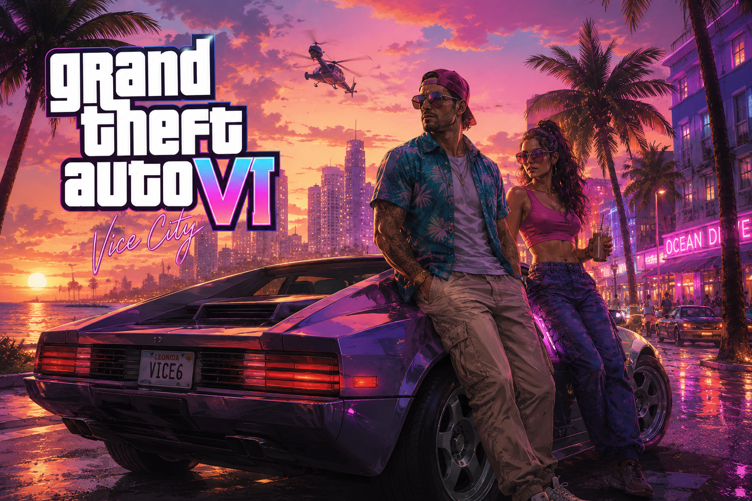 Gta 6 Vice City Game Cover