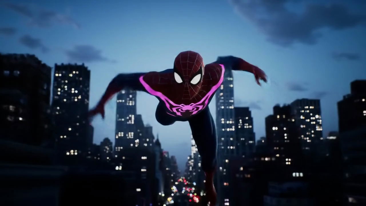 Spider Man Neon City Flight Video – video thumbnail