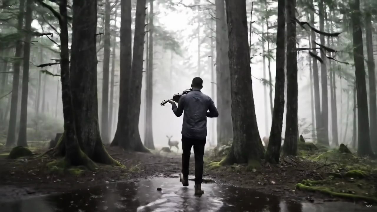 Violinist Misty Forest Video – video thumbnail
