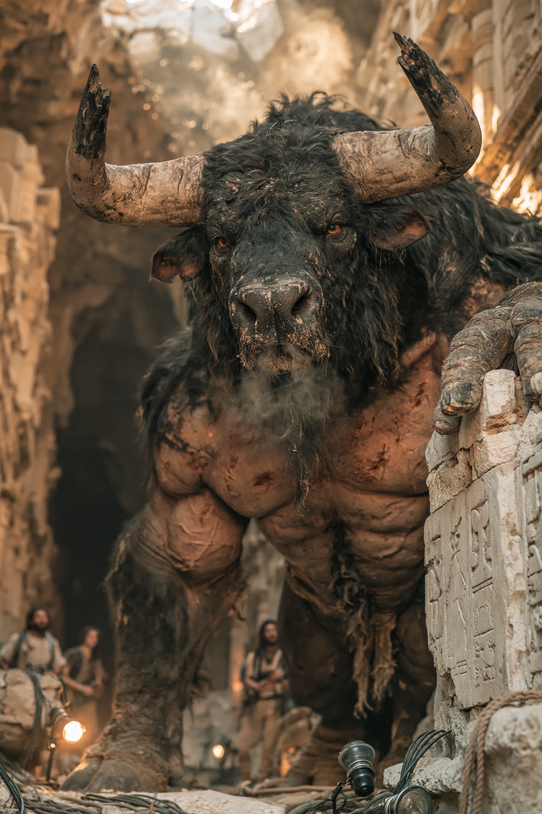 Colossal Horned Bull Ancient Ruins 2