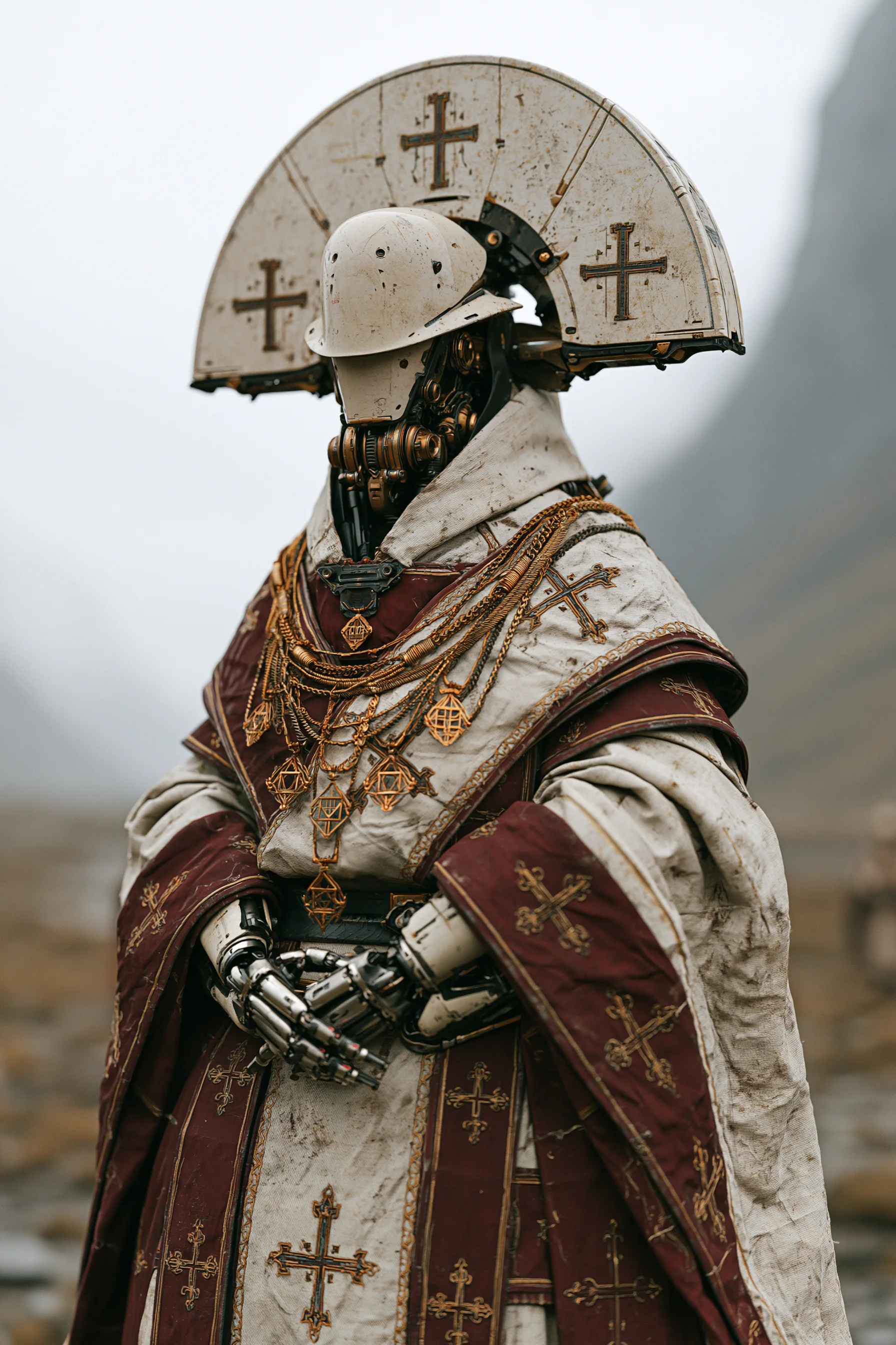 Futuristic Robotic High Priest Mechanical Halo 3