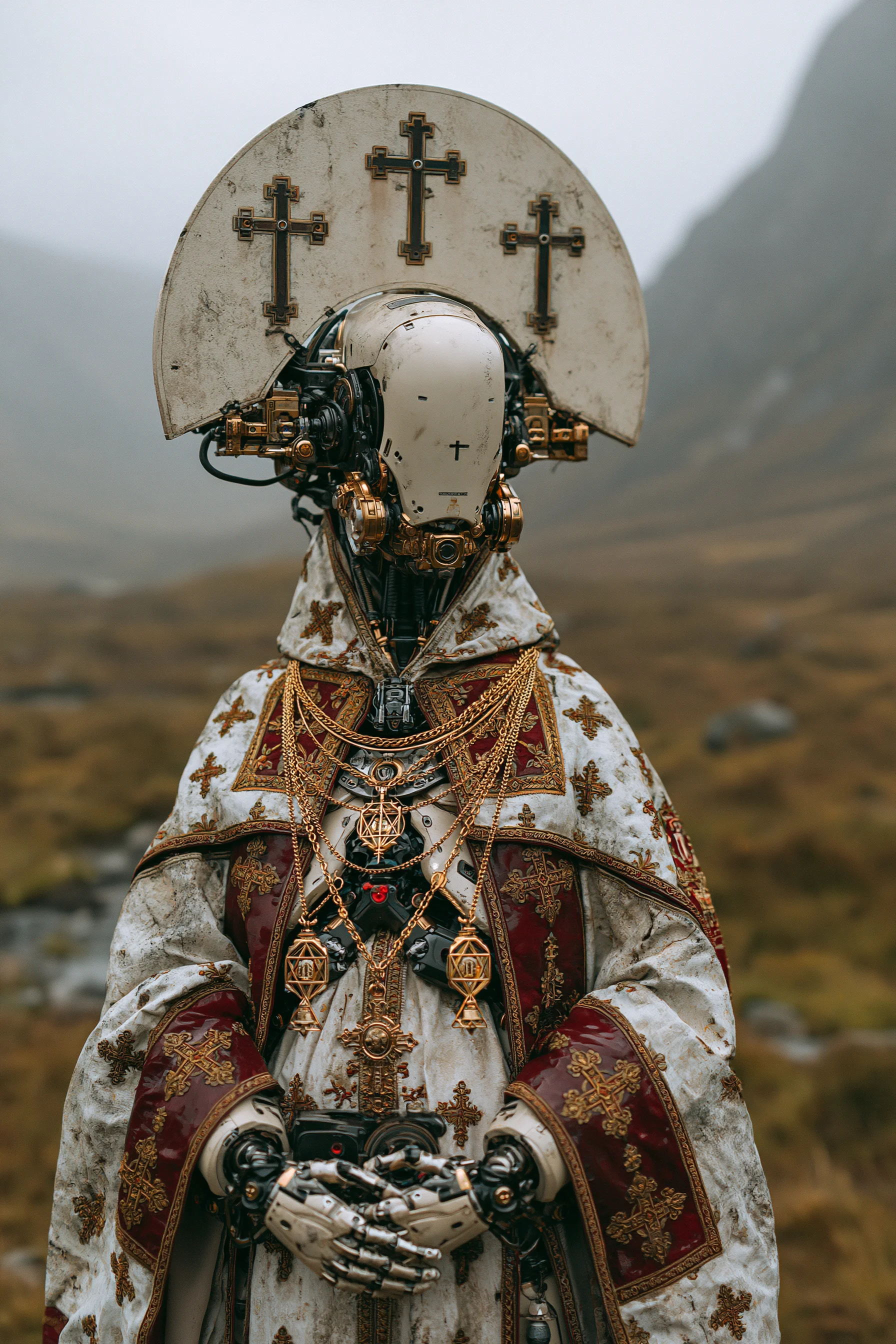Futuristic Robotic High Priest Mechanical Halo 5