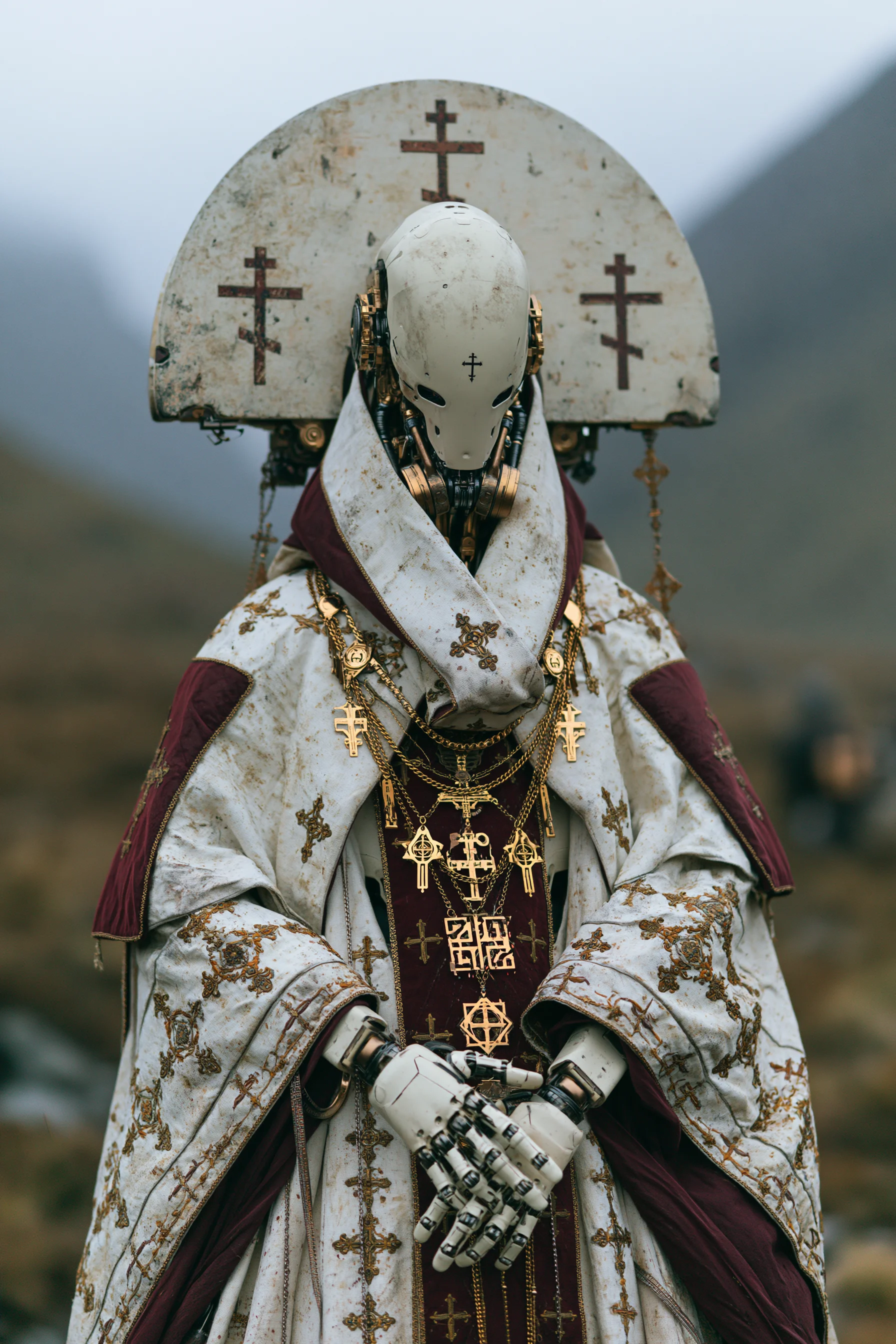 Futuristic Robotic High Priest Mechanical Halo 6