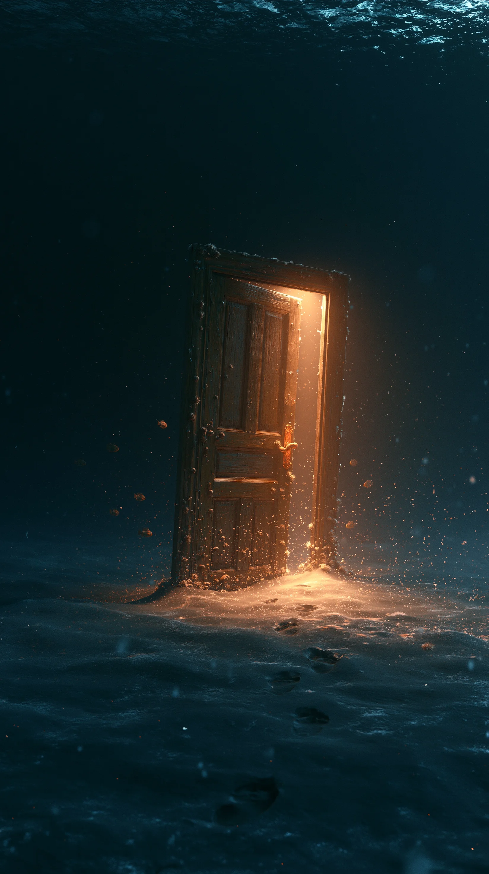 Glowing Door Deep Sea Ocean Floor 2