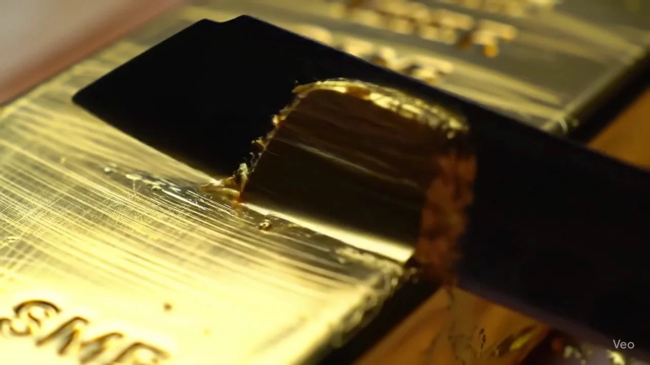 Asmr Gold Bar Knife Cutting Video 2 Thumbnail